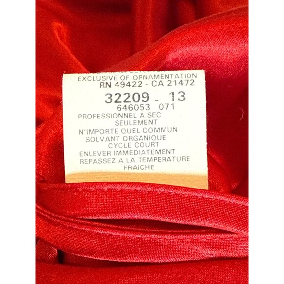 Jessica McClintock Gunne Sax Size 1 Satin Strappy Back Formal Gown High Low - Picture 10 of 11